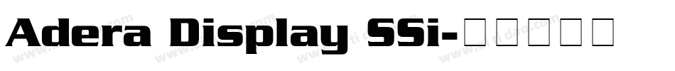 Adera Display SSi字体转换